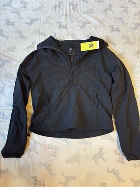 all in motion Black Jacket with Yellow Tag